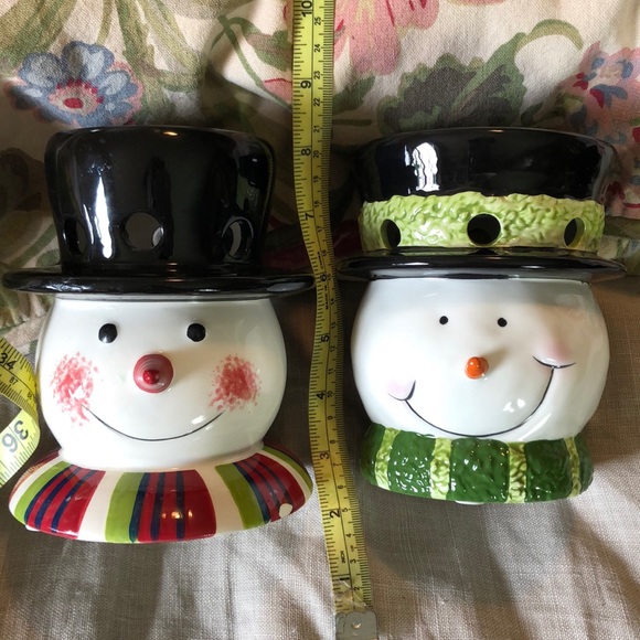 YANKEE CANDLE Set-2 Snowman Winter WaxMelts TART Warmer Holiday Christmas Snow - Picture 13 of 15